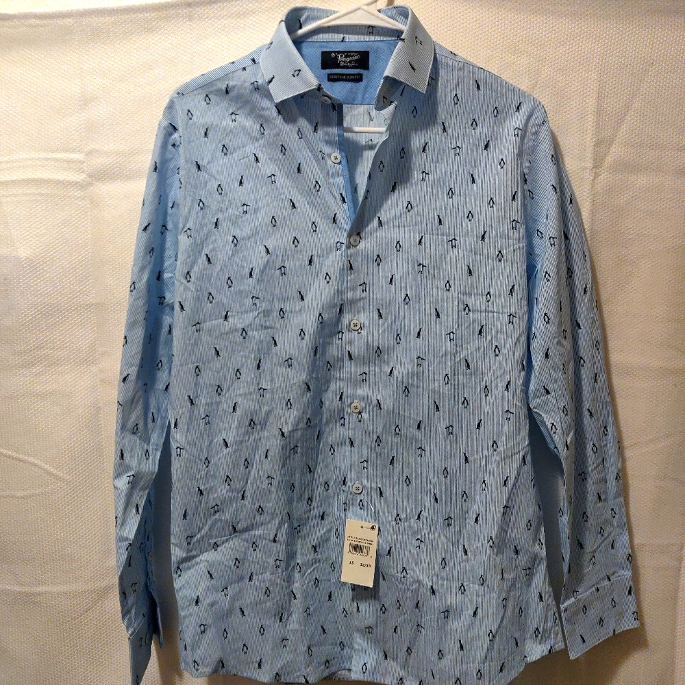 Original Penguin Mens Button Down Shirt